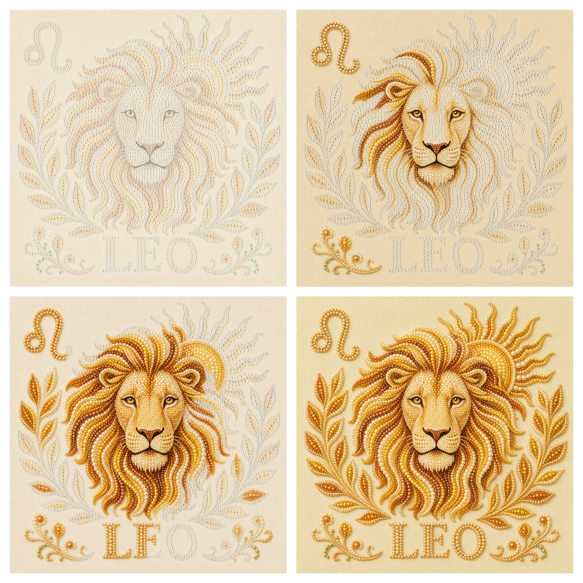 Zodiac Pearl Painting Kit – 12 Unique Signs✨