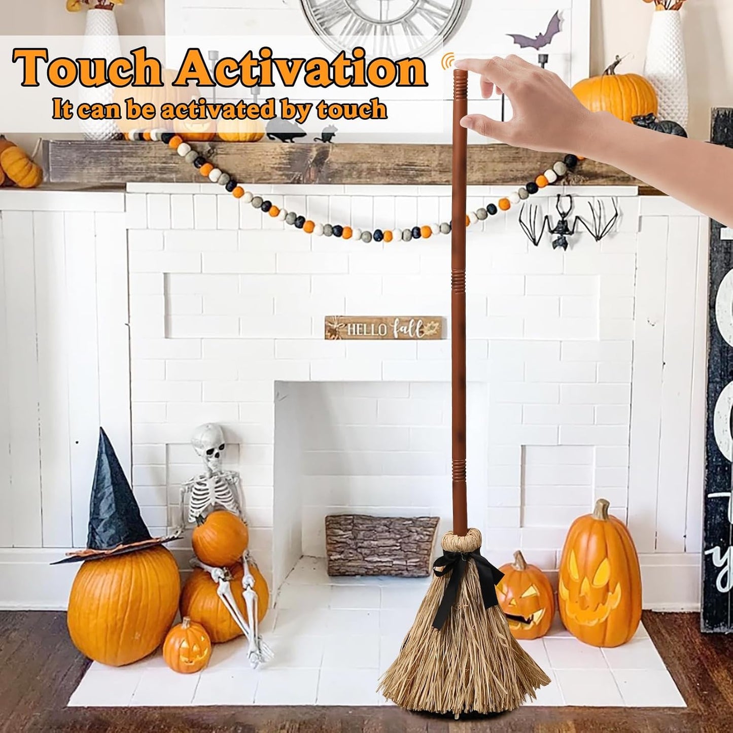 💥Halloween Sale 49% OFF🧙♀️🪄Floating Witch's Broom – Haunted Dancing Broom