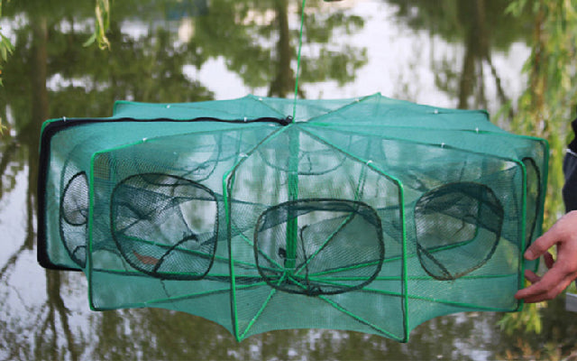 🥳2026 HOT SALE🥳💞50K+ SOLD!🦀🦐 50% OFF! Automatic Foldable Fish Trap – Thickened mesh, rust‑proof steel. Zipper opening for easy harvest. Doubles your catch effortlessly. 🏆🌊