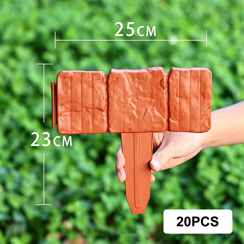 Imitation Stone Garden Fence - DIY Garden Edging Border