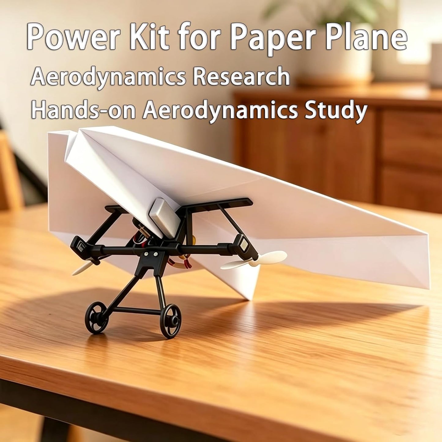 DIY RC Paper Airplane Power Kit with Gyro-Stabilized Remote Control