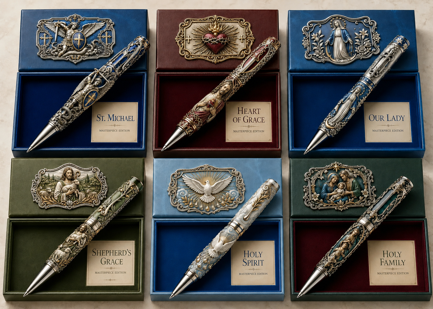 đĽ LAST DAY 49% OFF â âď¸ Sacred Legacy Faith-Inspired Keepsake Pen Collection | 6 Devotional Designs for Prayer Journaling, Bible Study & Meaningful Christian Gifts đď¸â¨