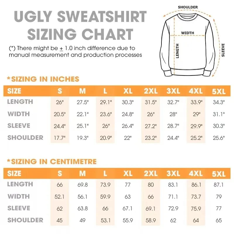 Fun Fuzzy Chest Christmas Sweatshirt