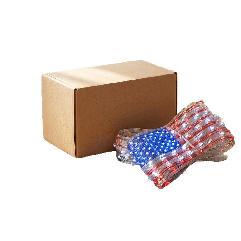 ✨Patriotic Flag Net Lights – USB, Waterproof, 50,000-Hour✨