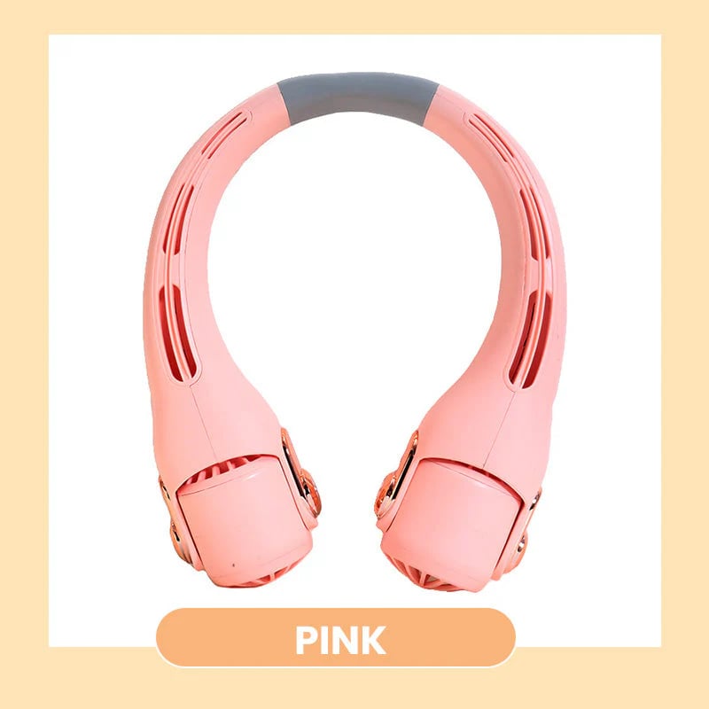 🥳2026 HOT SALE🥳💞50K+ SOLD!🍃 Neck Air Conditioner Fan – Ultra‐quiet, 360° rotating, 3 speeds. Hands‐free cooling, long battery. Summer essential! 😎🌬️