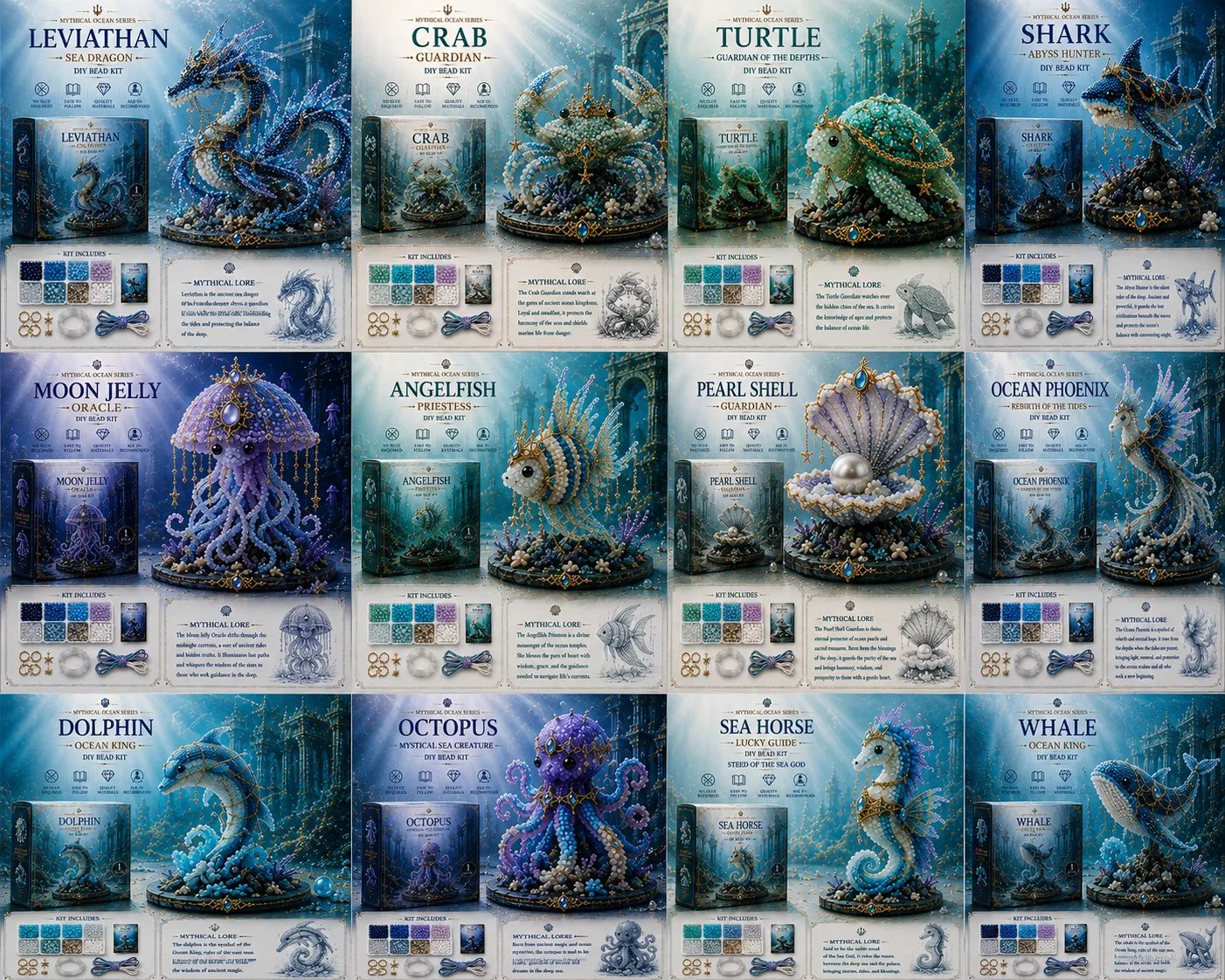 ๐ Mythical Ocean DIY Bead Kit