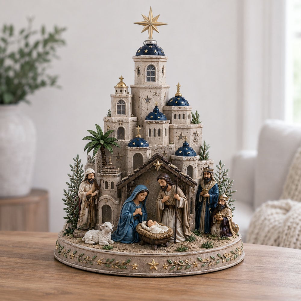 🔥LAST DAY 49% OFF一✨Bethlehem Nativity Church Light Tower✨