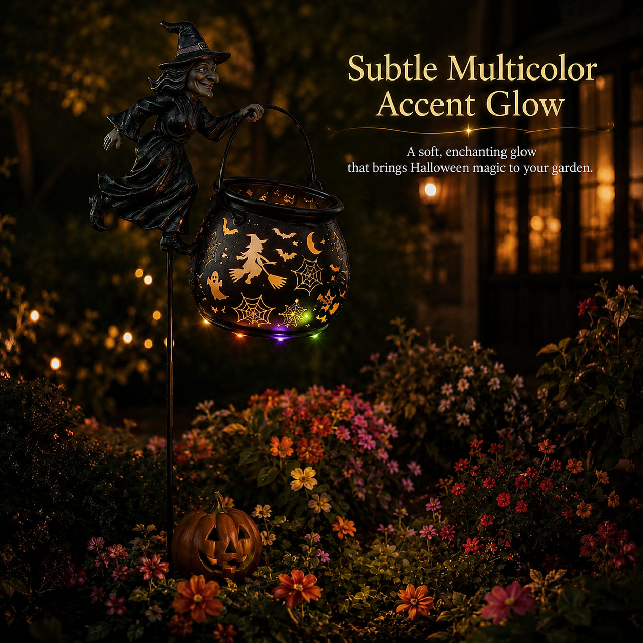 đĽHot Sale-50% OFFđĽHalloween Witch Cauldron Garden Light