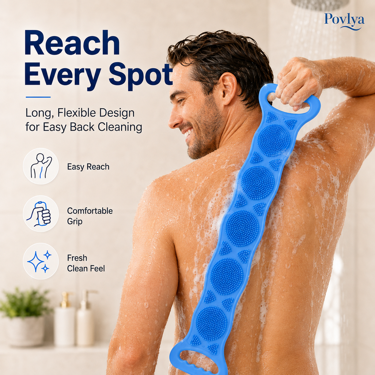 ๐ฅ49% OFF๐ 4-Pack Silicone Back Scrubber Set