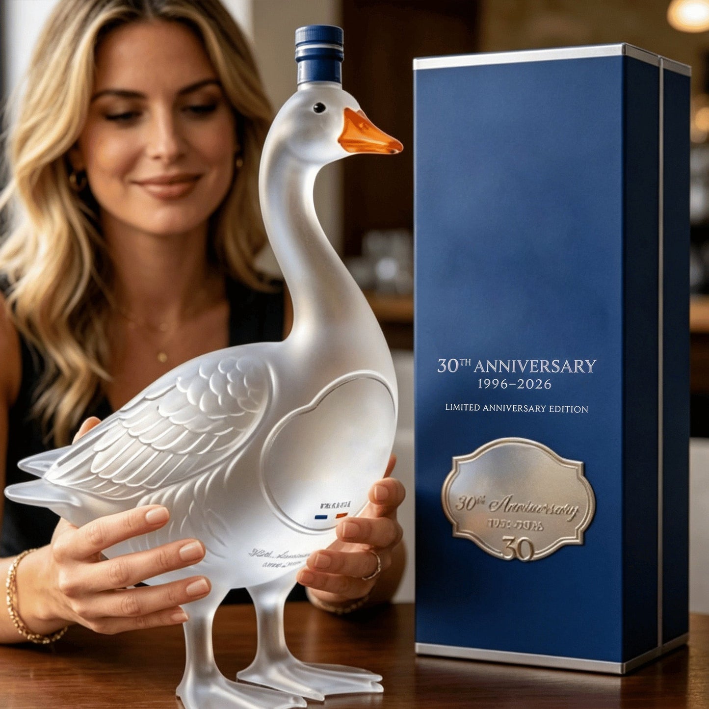 🪿30th Anniversary Limited-Time Offer - Glass Craft Anniversary 3D Sculpted Vodka Bottle🥰