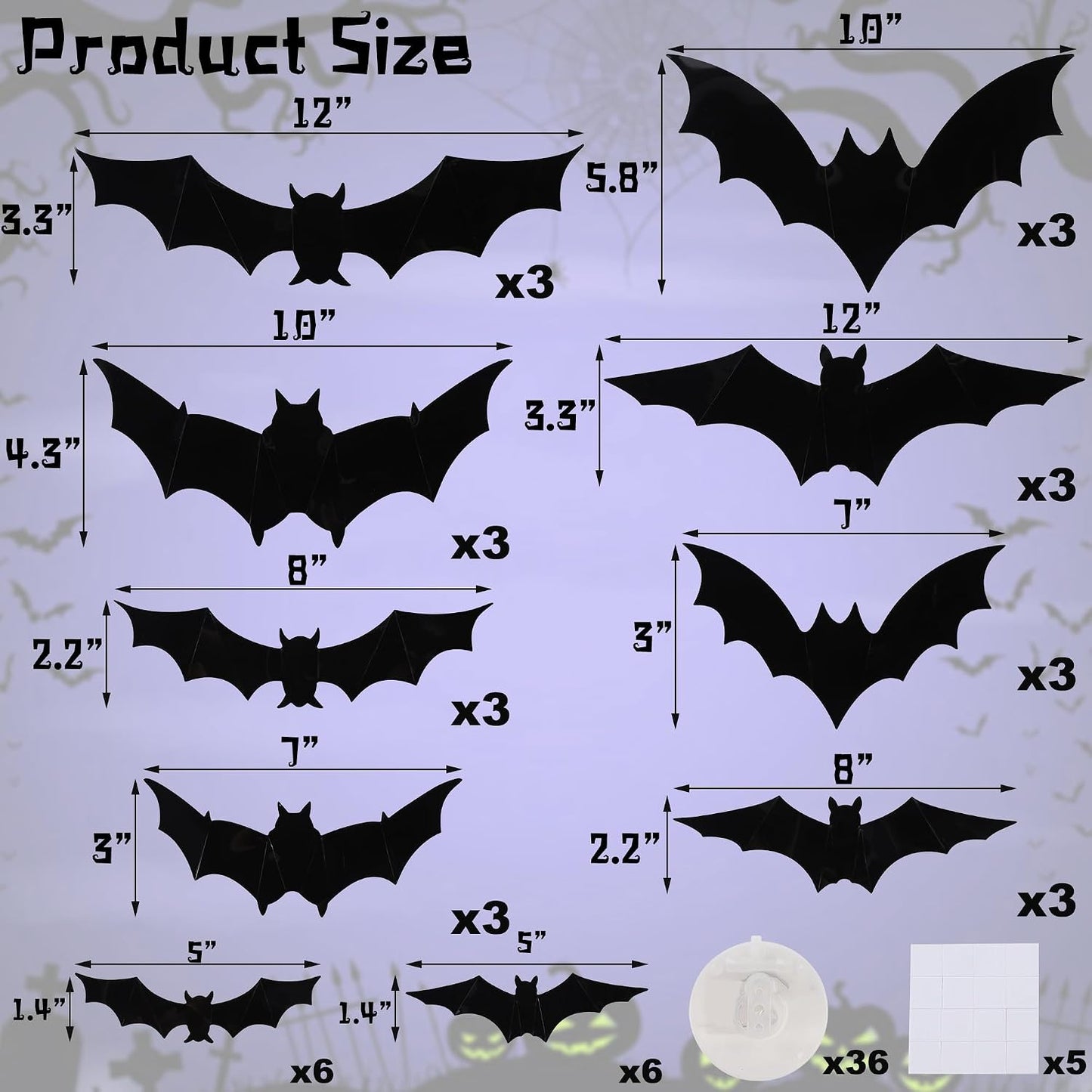 3D LED Bat Halloween Decorations – Create A Spooky Glow For Your Home