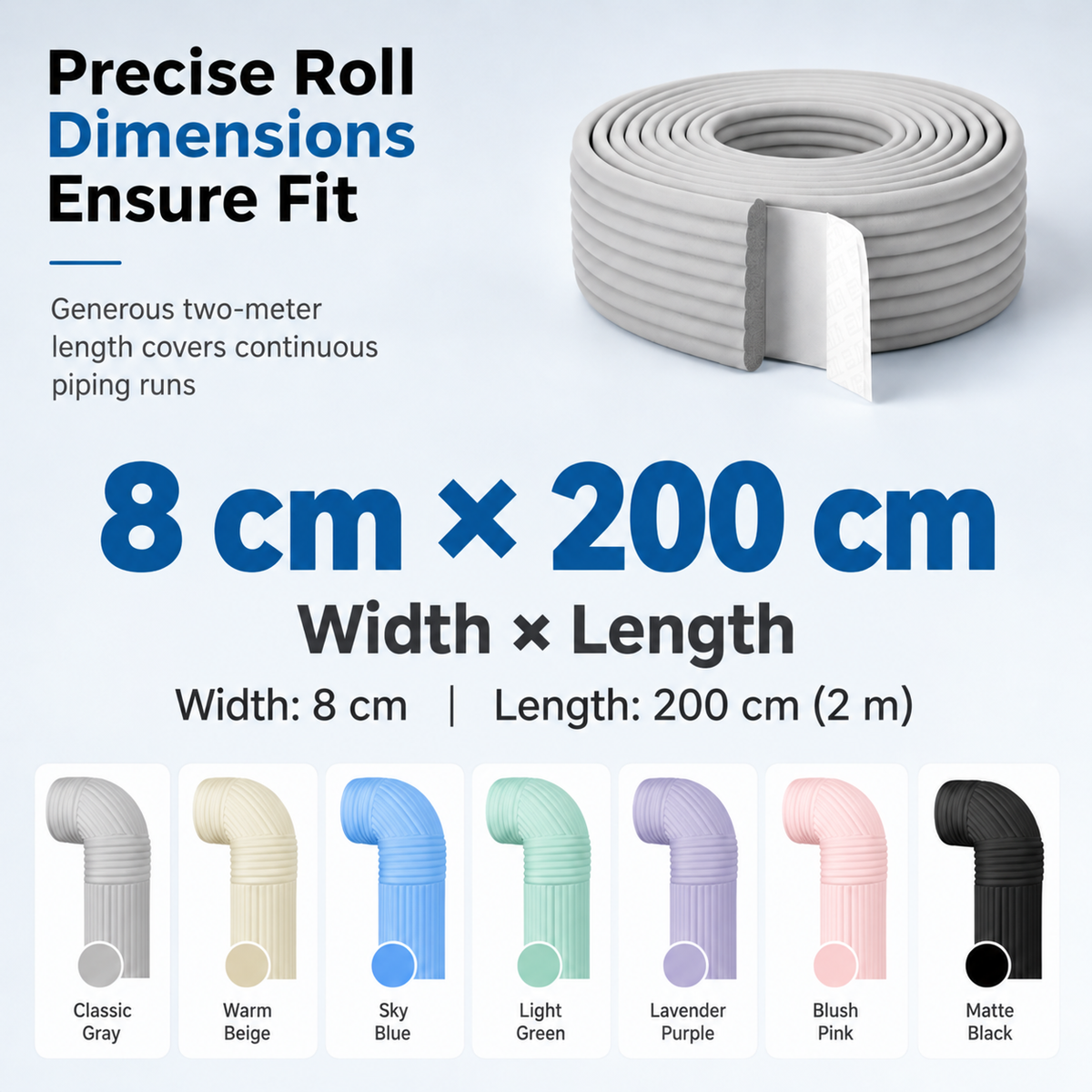 📢 Last Day Buy 1 Get 1 Free 💥Adhesive Pipe Insulation Wrap Outdoor Winter Anti Freeze Thermal Foam Sleeve for Water and Solar Pipes