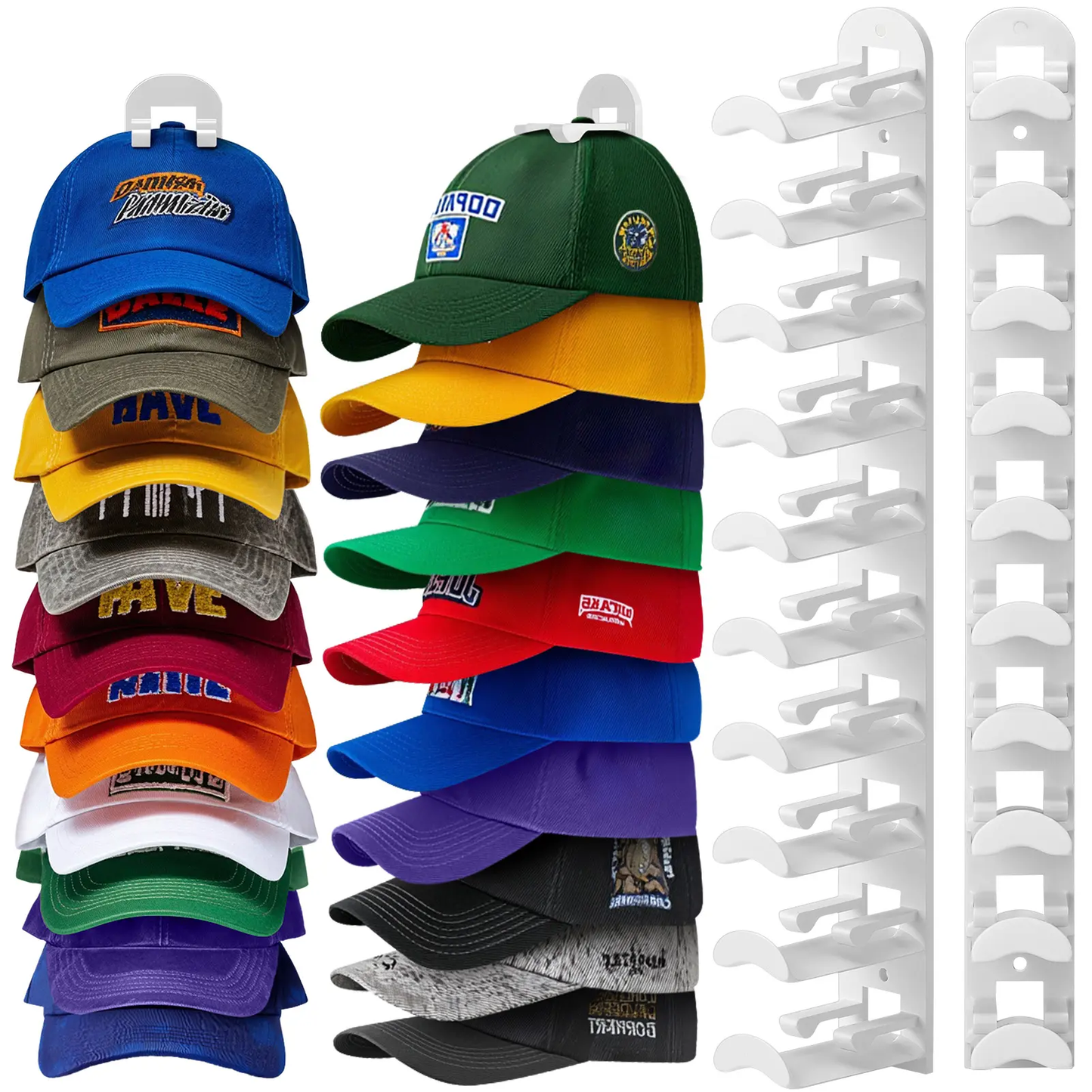 š§¢Wall-mounted hat rack ā each rack can hold 10 hatsš§¢