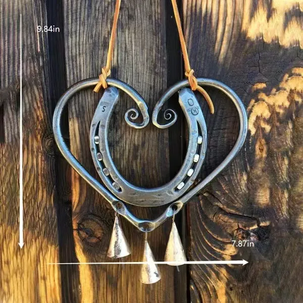๐100% Handmade | The Horseshoe Heart Wind Chime โค๏ธ