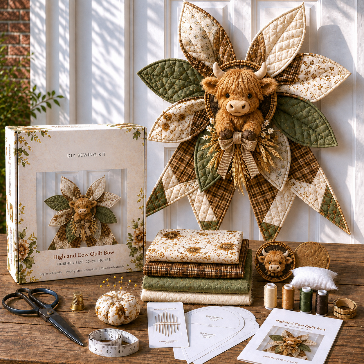 Hot Sale 49% Off - 🌹Large Patchwork Bow Sewing Kit