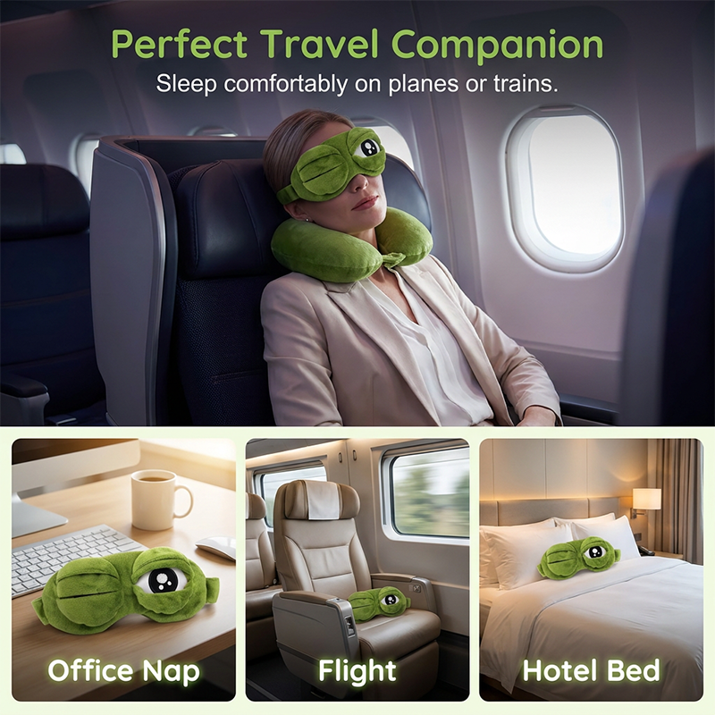 ✨Funny 3D Frog Sleep Eye Mask