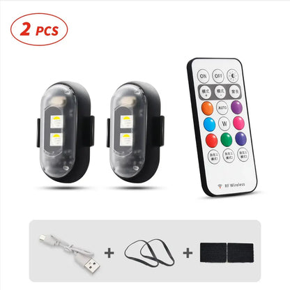 🔥2026 Hot Sale🔥 🚗✨ Remote Control Car Ambient Strobe Light 🌈⚡ Colorful Glow & Night Visibility
