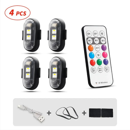 🔥2026 Hot Sale🔥 🚗✨ Remote Control Car Ambient Strobe Light 🌈⚡ Colorful Glow & Night Visibility