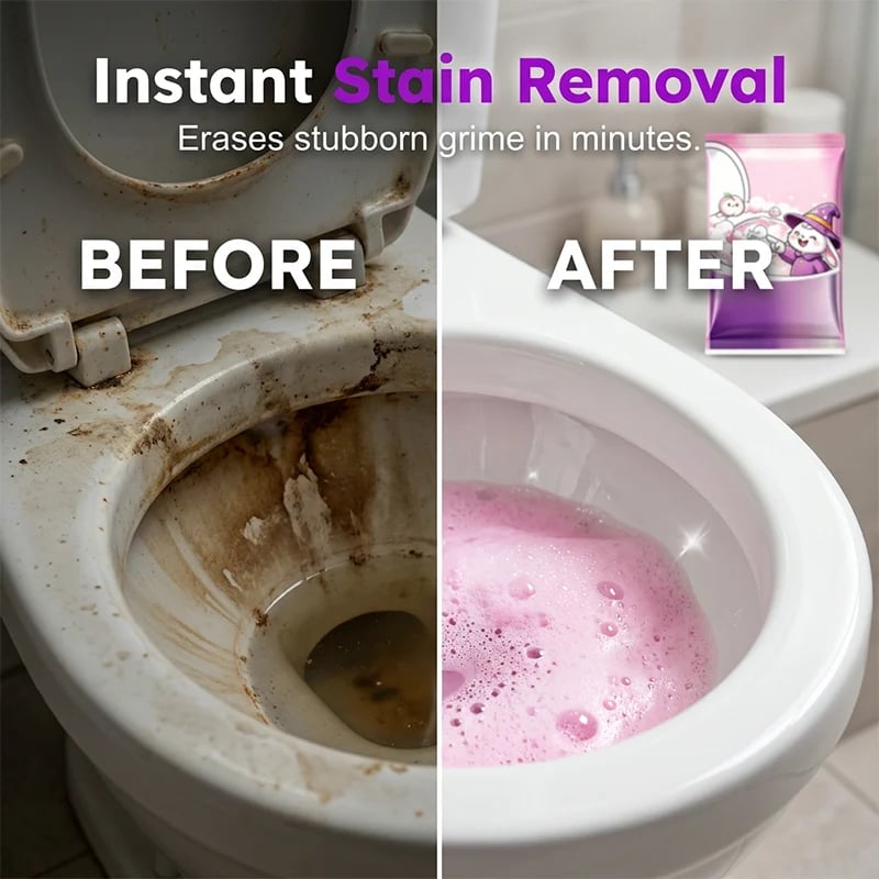 🔥HOT SALE🔥🛡️Automatic Foaming Toilet Bowl Cleaner Powder