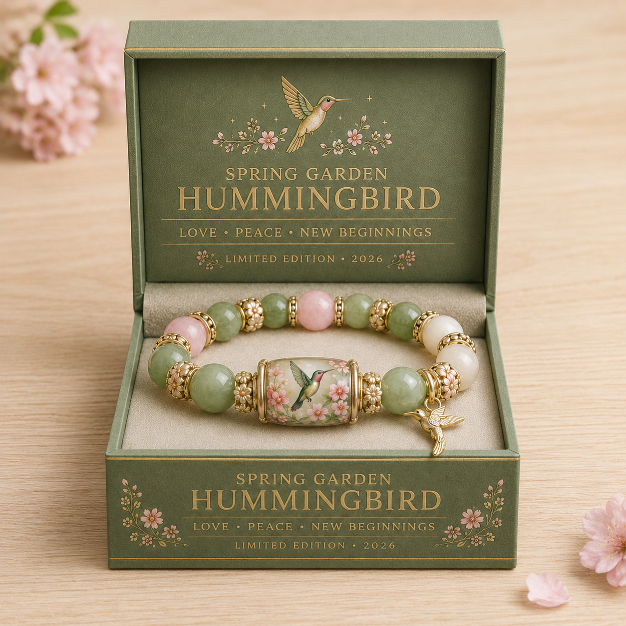 🐦 Love, Peace & Spring Blessings 💖 | 2026 Limited Edition Handmade Bracelet