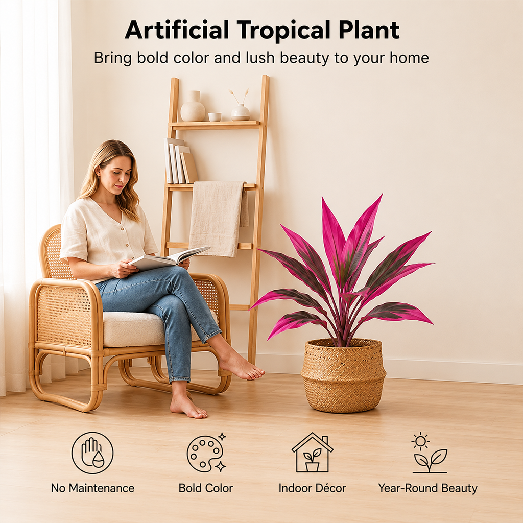 🎁 Last Day 60% OFF - Artificial Boston Fern & Dragon's Blood Tree Plants