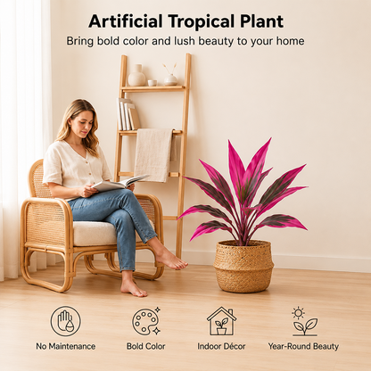🎁 Last Day 60% OFF - Artificial Boston Fern & Dragon's Blood Tree Plants