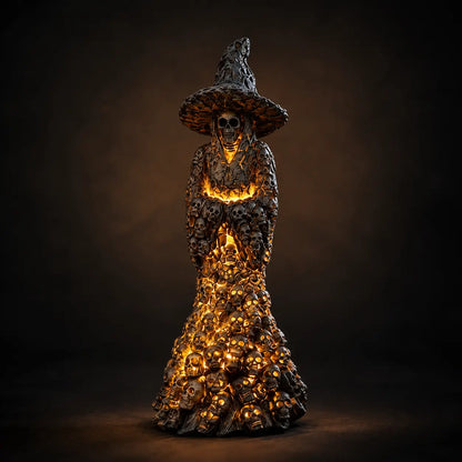 🔥💀 THE GLOWING SKULL WITCH THAT COMES ALIVE AFTER DARK