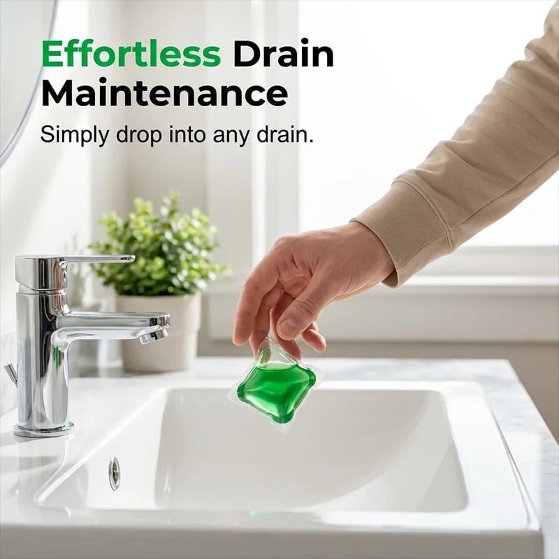 📍🥳2026 HOT SALE🥳💞50K+ SOLD!｜Drain Deodorizer Pods – Bio‑enzyme formula neutralizes smells at the source. Instant fresh scent, no harsh chemicals. Say goodbye to embarrassing odours. 🚰✅
