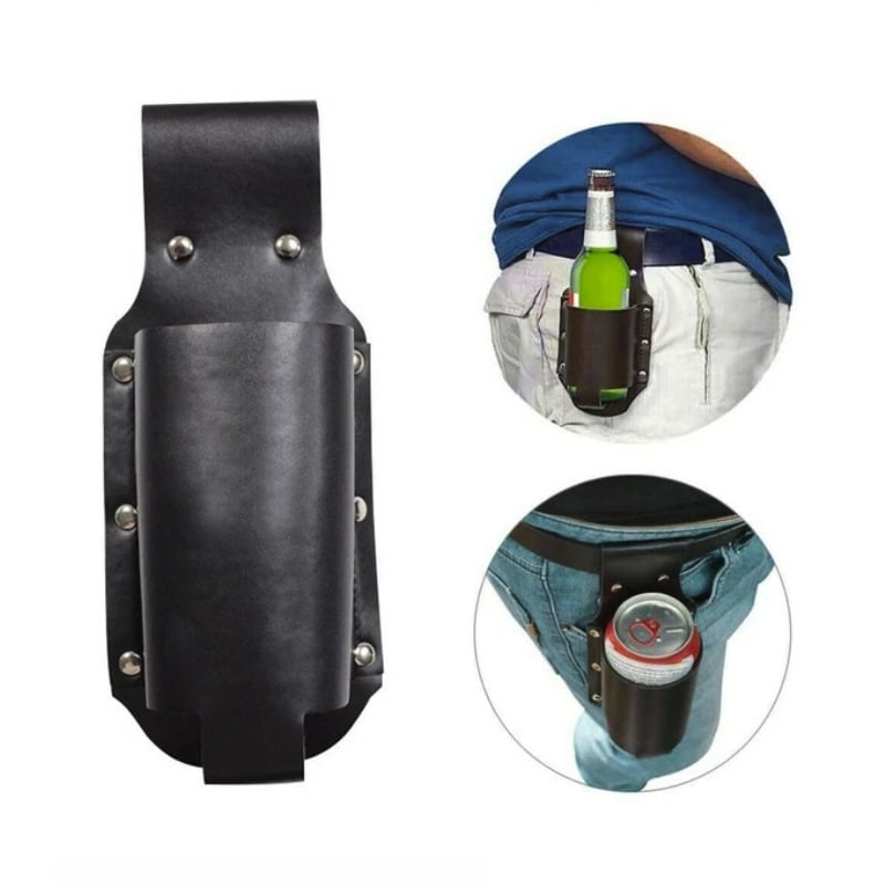 Leather Beer Holster Belt