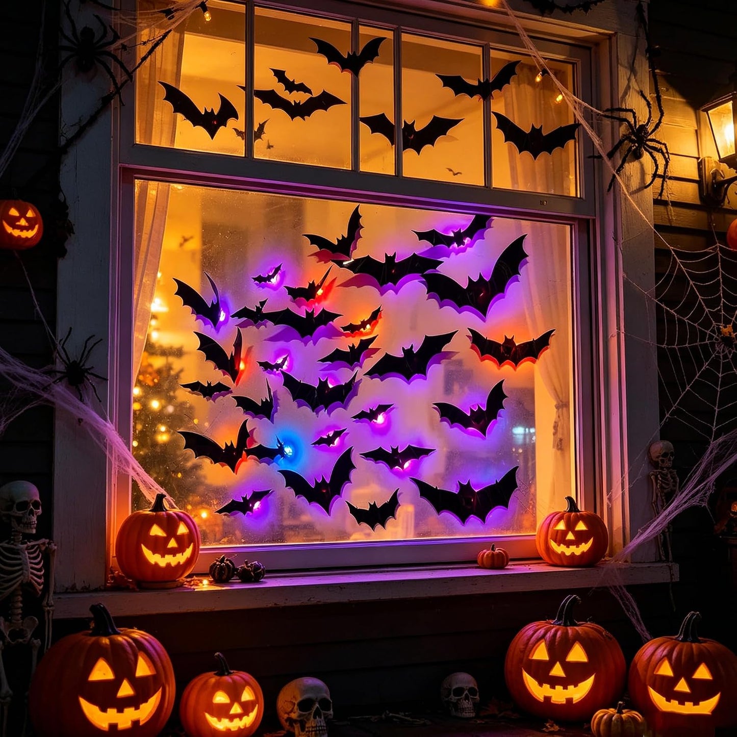 3D LED Bat Halloween Decorations – Create A Spooky Glow For Your Home