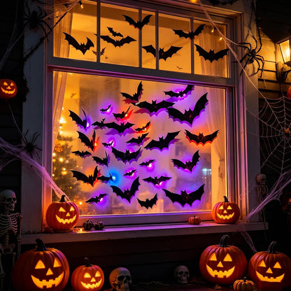 3D LED Bat Halloween Decorations – Create A Spooky Glow For Your Home