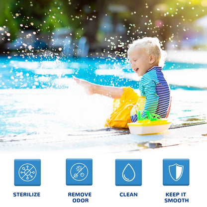 💧 Purify Water, Eliminate Odors & Stains ——🏊 Pool Cleaning Tablets