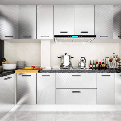 ✨Limited time 49% OFF-Stainless Steel Kitchen Oil-Proof Adhesive Wallpaper Roll