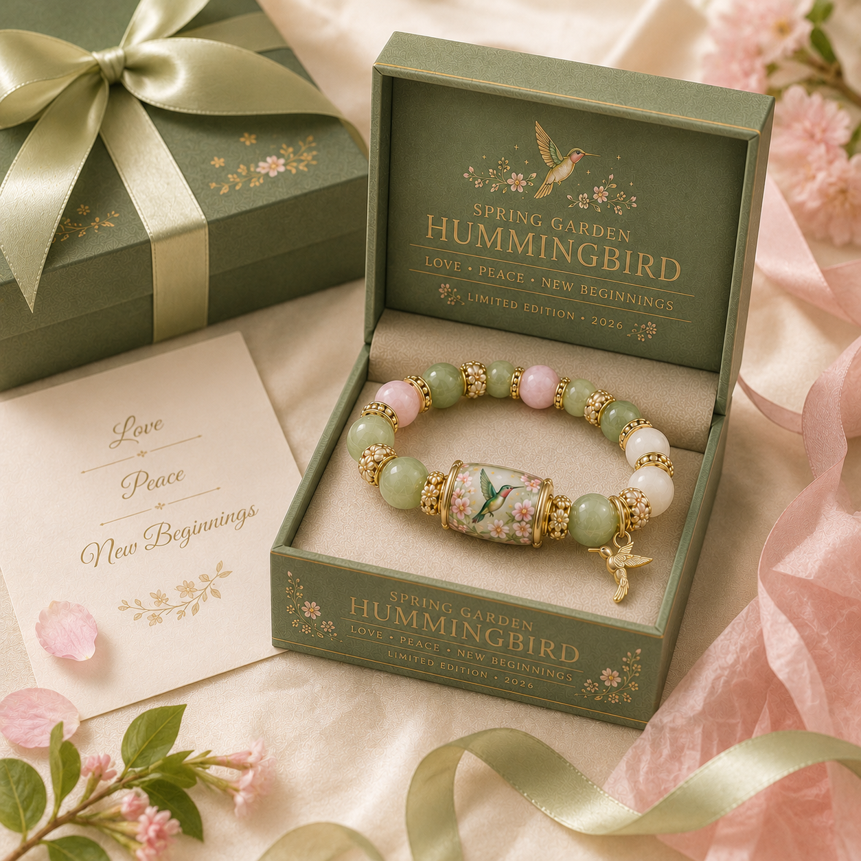 🐦 Love, Peace & Spring Blessings 💖 | 2026 Limited Edition Handmade Bracelet