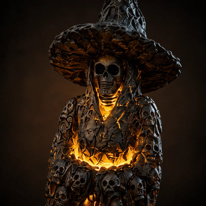 🔥💀 THE GLOWING SKULL WITCH THAT COMES ALIVE AFTER DARK