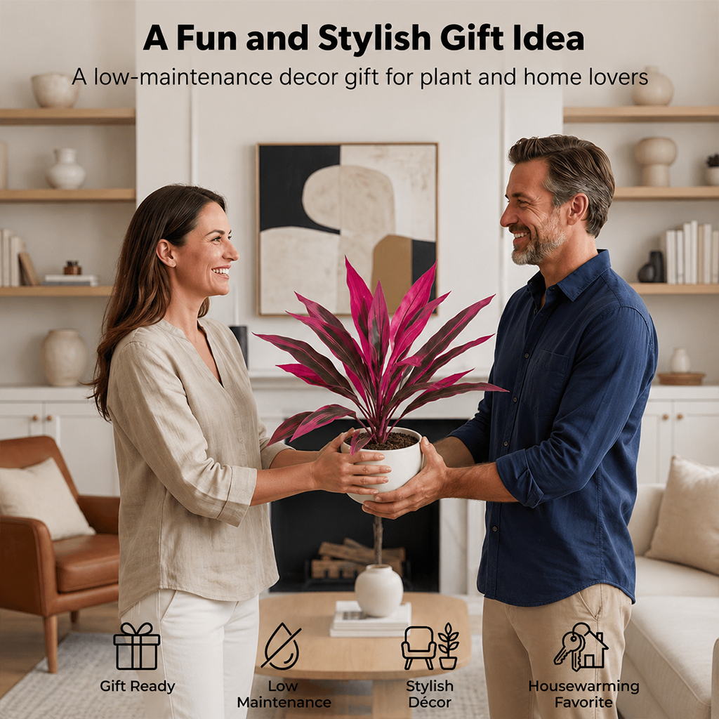 🎁 Last Day 60% OFF - Artificial Boston Fern & Dragon's Blood Tree Plants