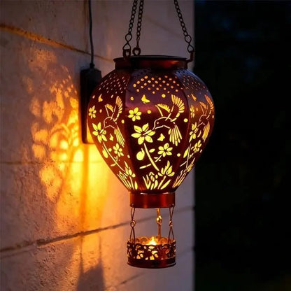 🎁 Solar Hot Air Balloon Hanging Lantern 🎈 A Unique Gift for Garden Lovers