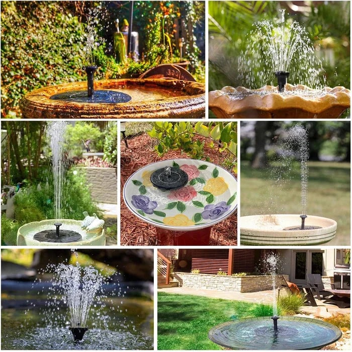 LAST DAY 49% OFF🔥Hot Sale🔥⛲ Solar Fountain, Solar Powered Bird Bath Fountain Pump(Buy 2 Free Shipping)