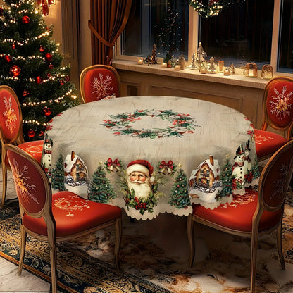 🎄 Christmas Tablecloth – Festive Santa Prints for a Warm & Welcoming Holiday Table