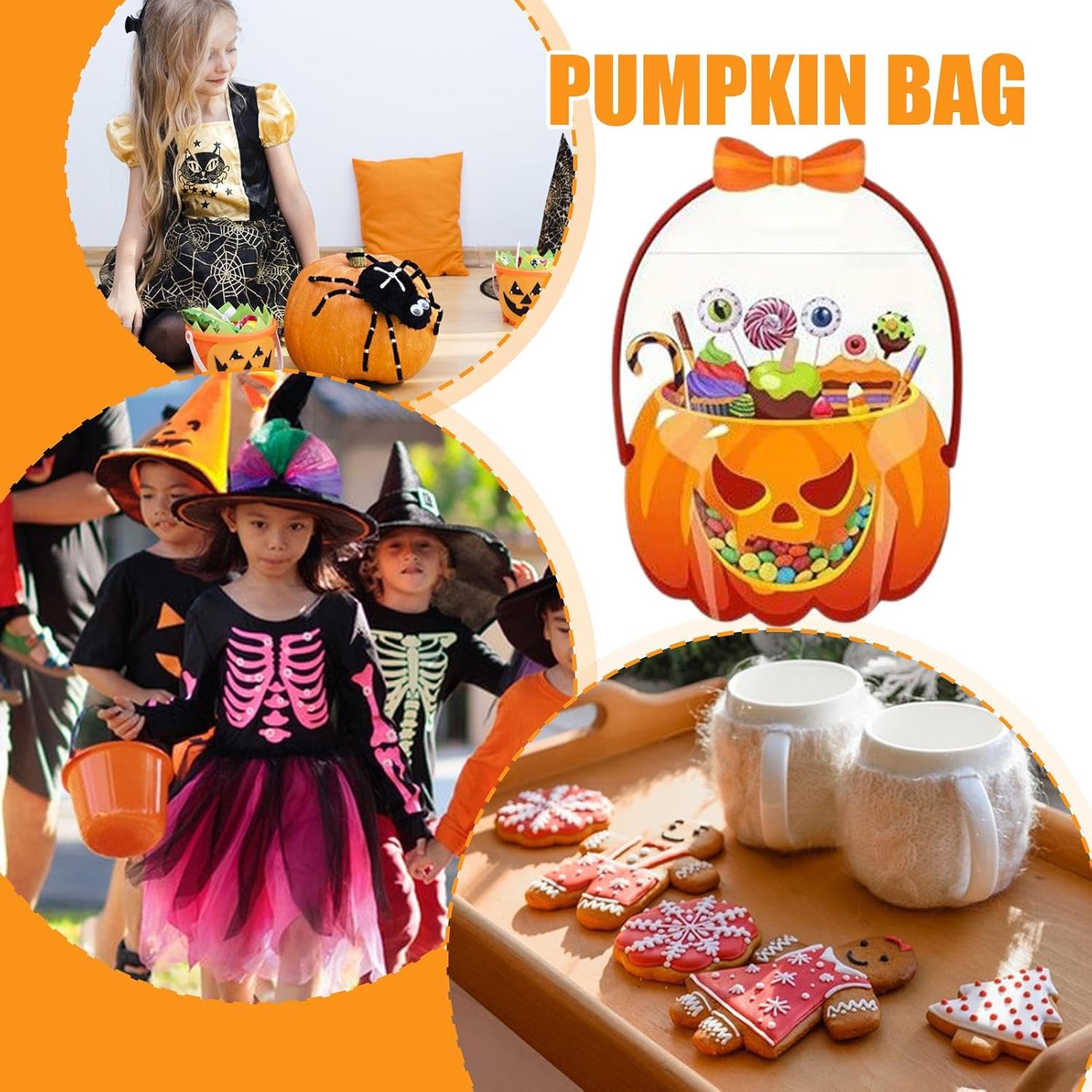 Halloween Treat Bags - Cute Trick Or Treat Candy Bags For Kids & Parties