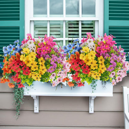 💐Buy More Save More! Artificial Violet Silk Flowers – 6 Colors, Perfect for Home & Wedding Decor