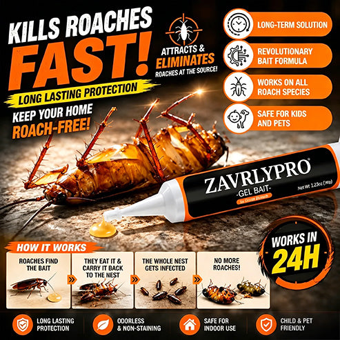 🔥Limited-Time Offer – Save 49% Today🔥ZAVRLYPRO Cockroach Gel Bait (New Upgraded Formula)