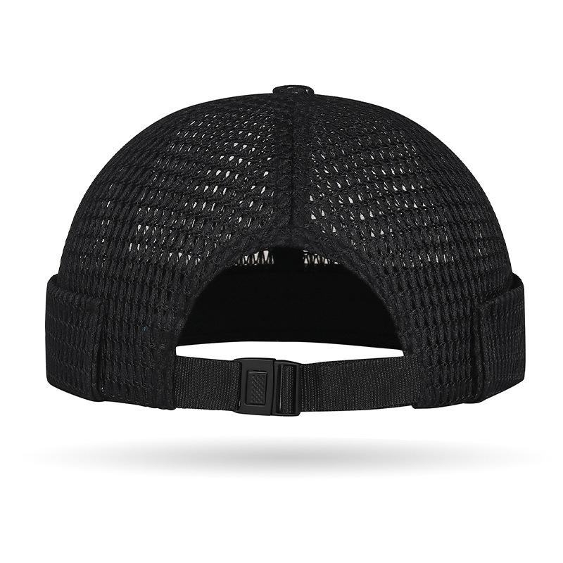 😍Men’s Breathable Brimless Docker Hat – Lightweight Mesh Skull Cap for Summer Outdoor Wear