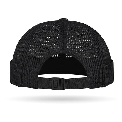 😍Men’s Breathable Brimless Docker Hat – Lightweight Mesh Skull Cap for Summer Outdoor Wear