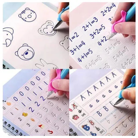 MagicBook | Kids Practice Copybook Set (4Pcs/Set)