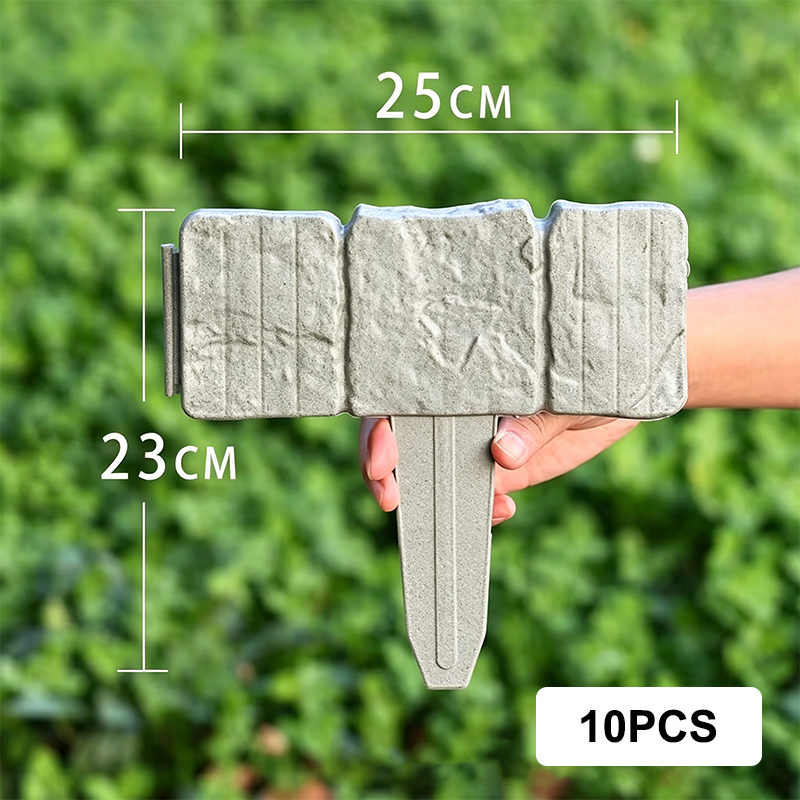 Imitation Stone Garden Fence - DIY Garden Edging Border