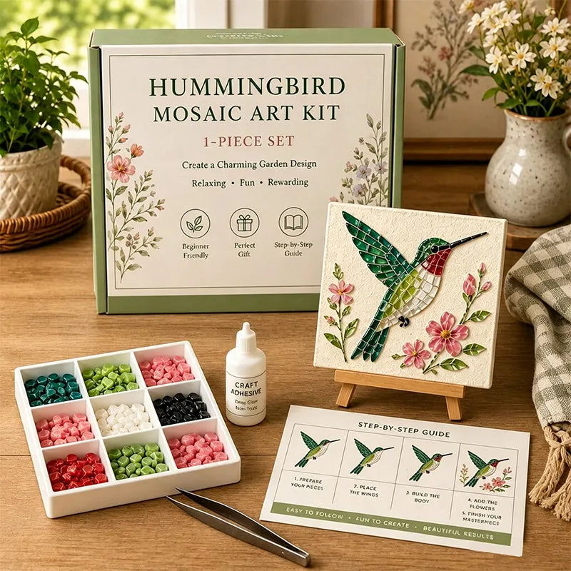 DIY Sea Glass Mosaic Art Kit — 8 Coastal Wall Art Designs