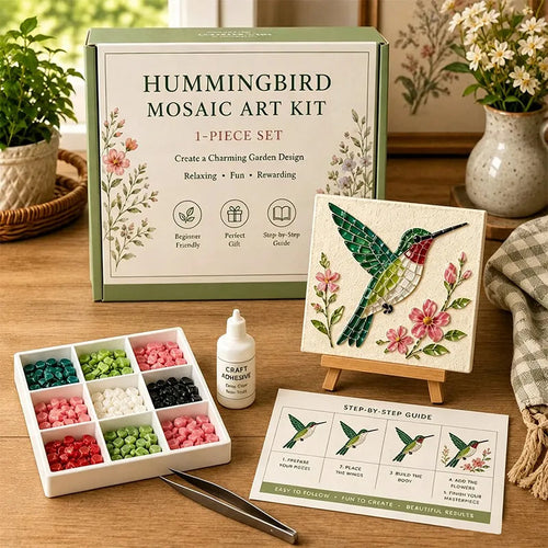 DIY Sea Glass Mosaic Art Kit — 8 Coastal Wall Art Designs