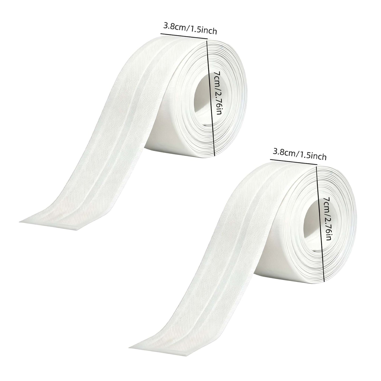 🚰 Self-Adhesive White Caulk Tape – PE Waterproof Sealant Strip, 5M Length, Strong Adhesion, Easy-to-Apply for Bathroom & Kitchen Edge Protection