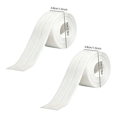 🚰 Self-Adhesive White Caulk Tape – PE Waterproof Sealant Strip, 5M Length, Strong Adhesion, Easy-to-Apply for Bathroom & Kitchen Edge Protection